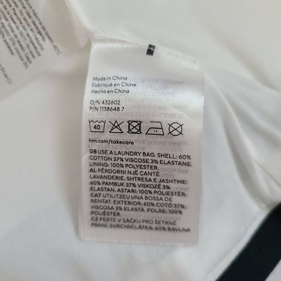 H&M 60% cotton, strapless top size s - Picture 7 of 8